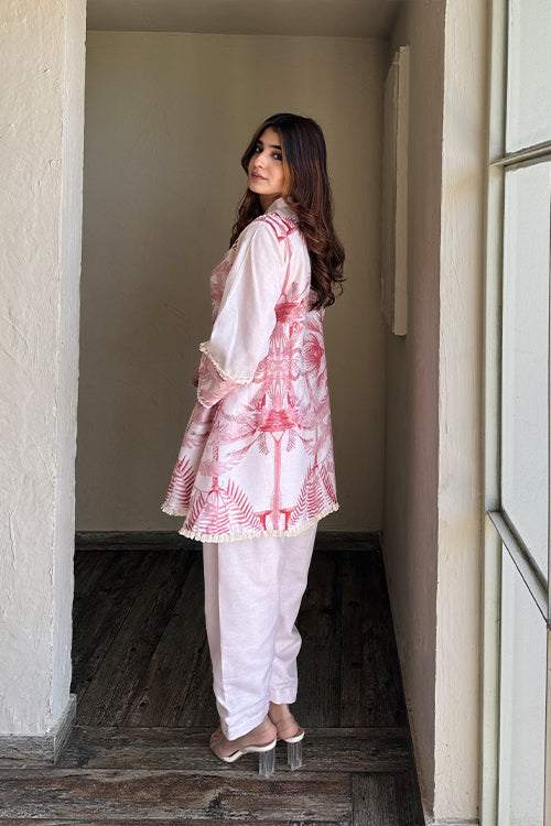 Pastel Pink Pakistani Kurta Set