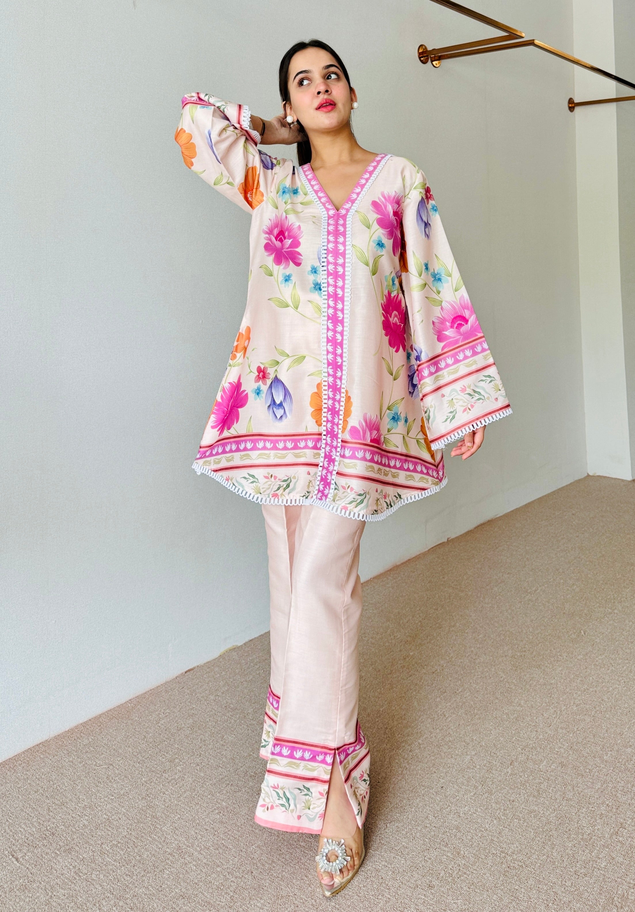 Amaira Pastel Floral Kurta Set