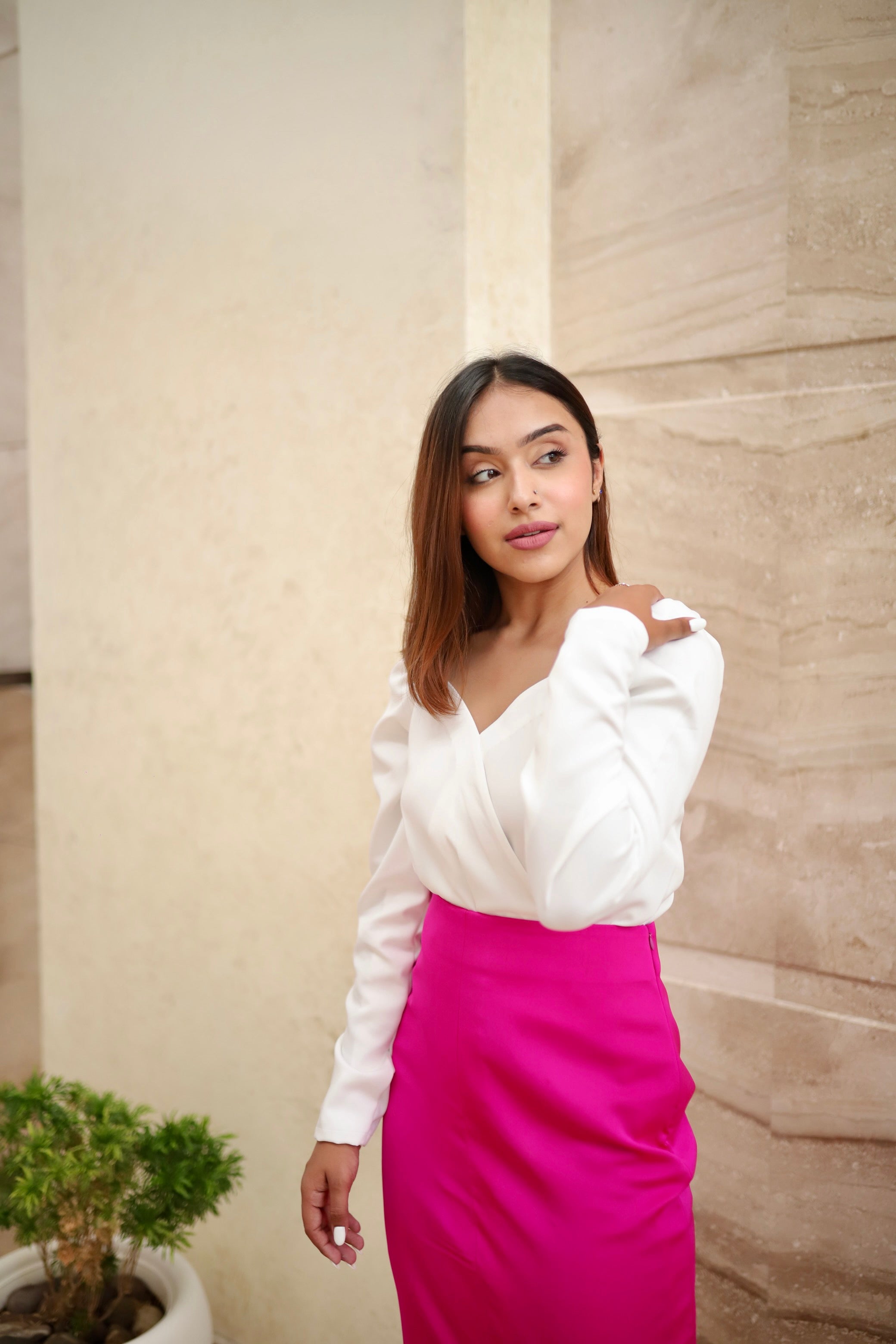 Formal White Top