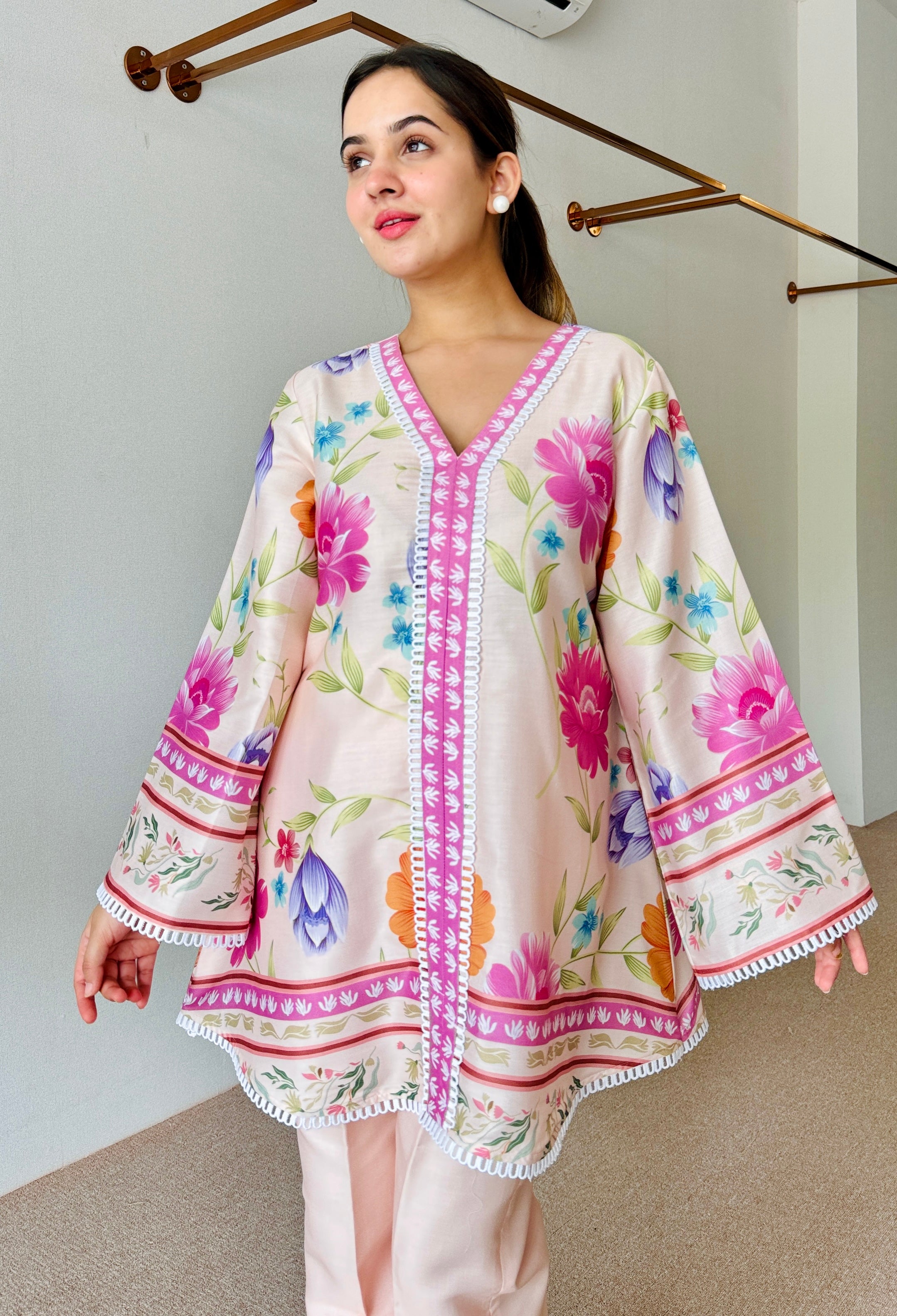 Amaira Pastel Floral Kurta Set