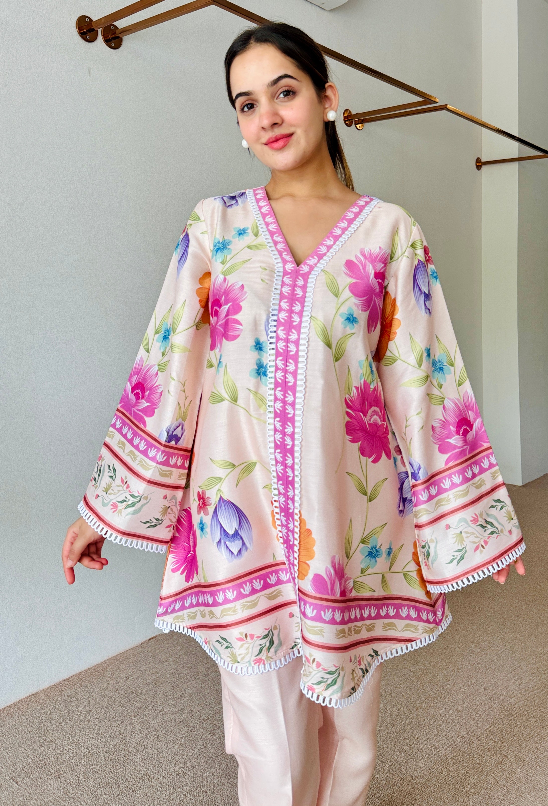 Amaira Pastel Floral Kurta Set