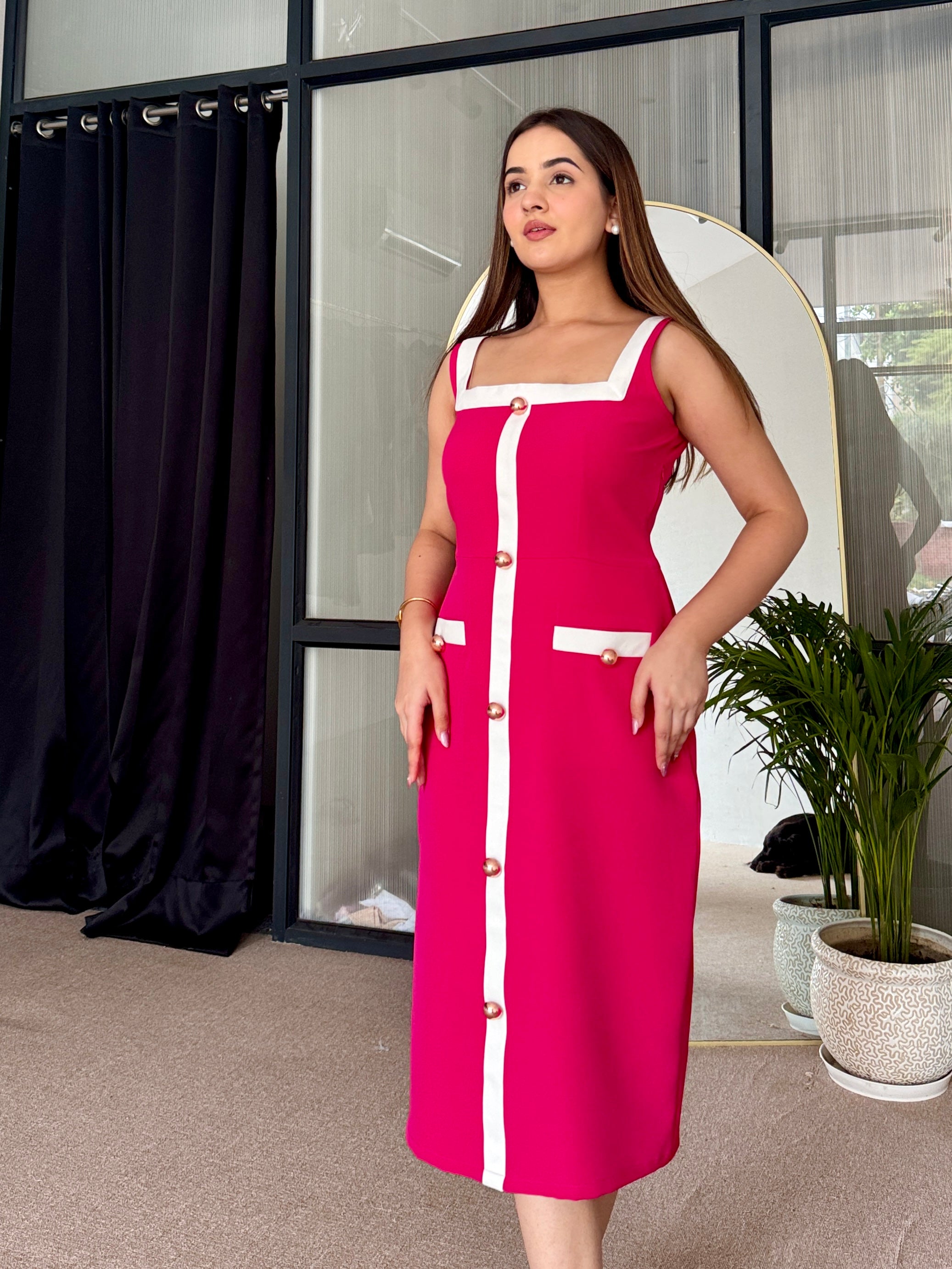 Fuchsia Fantasy Formal 2 Piece Dress