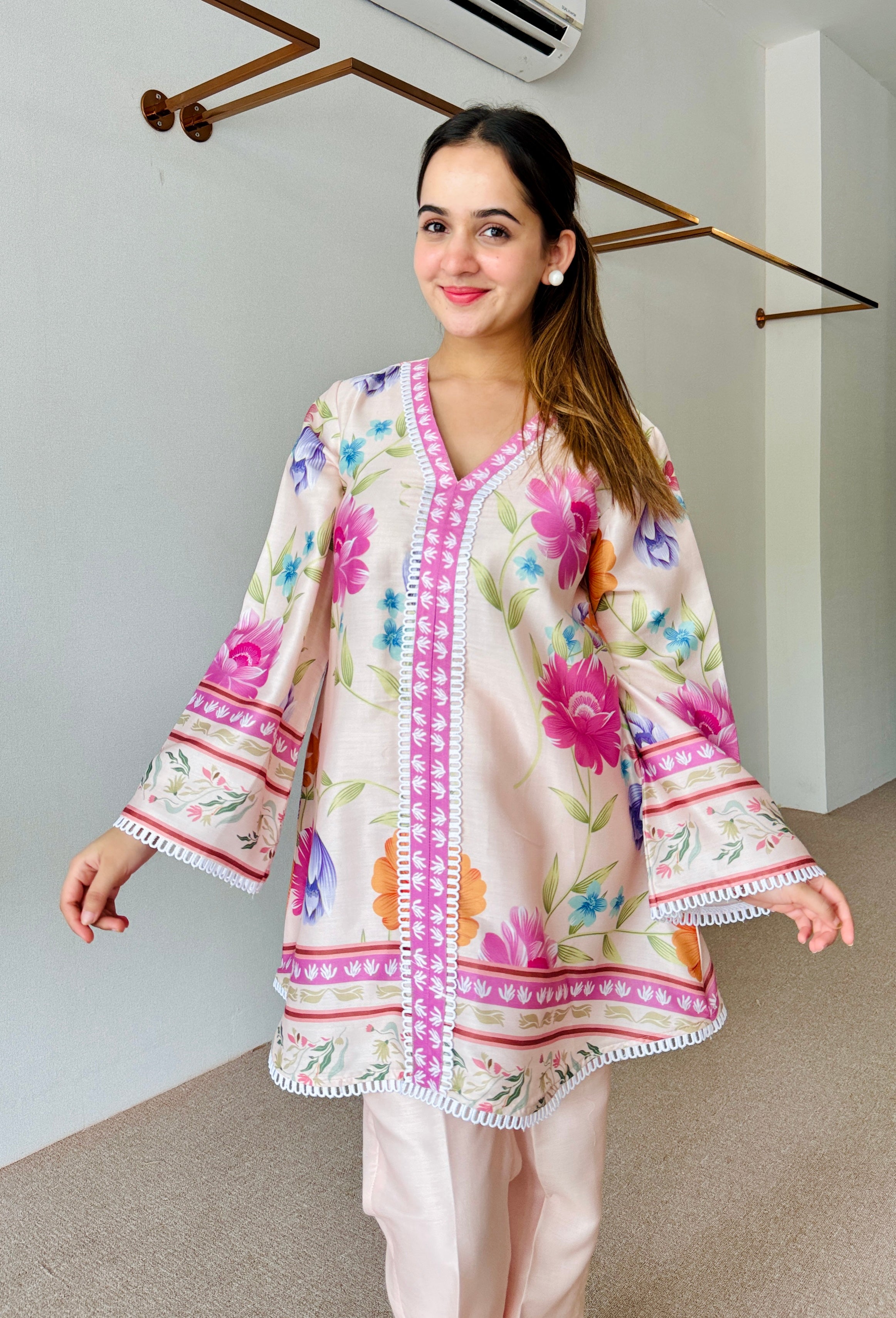 Amaira Pastel Floral Kurta Set