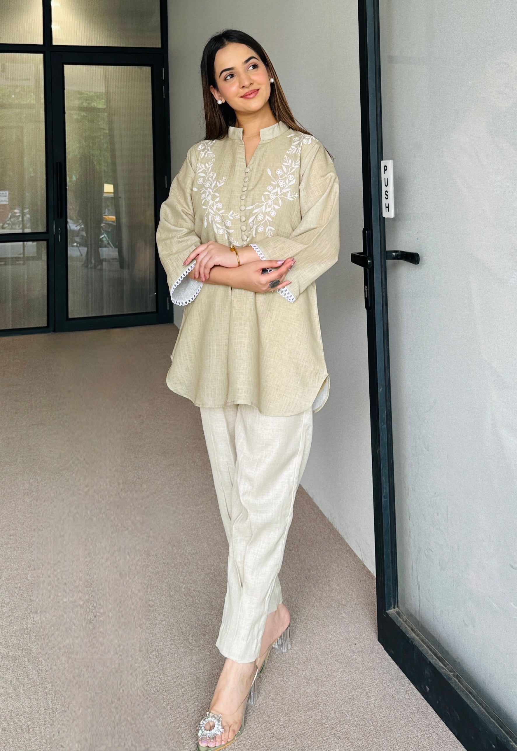 Pastel Green Pakistani Kurta Set