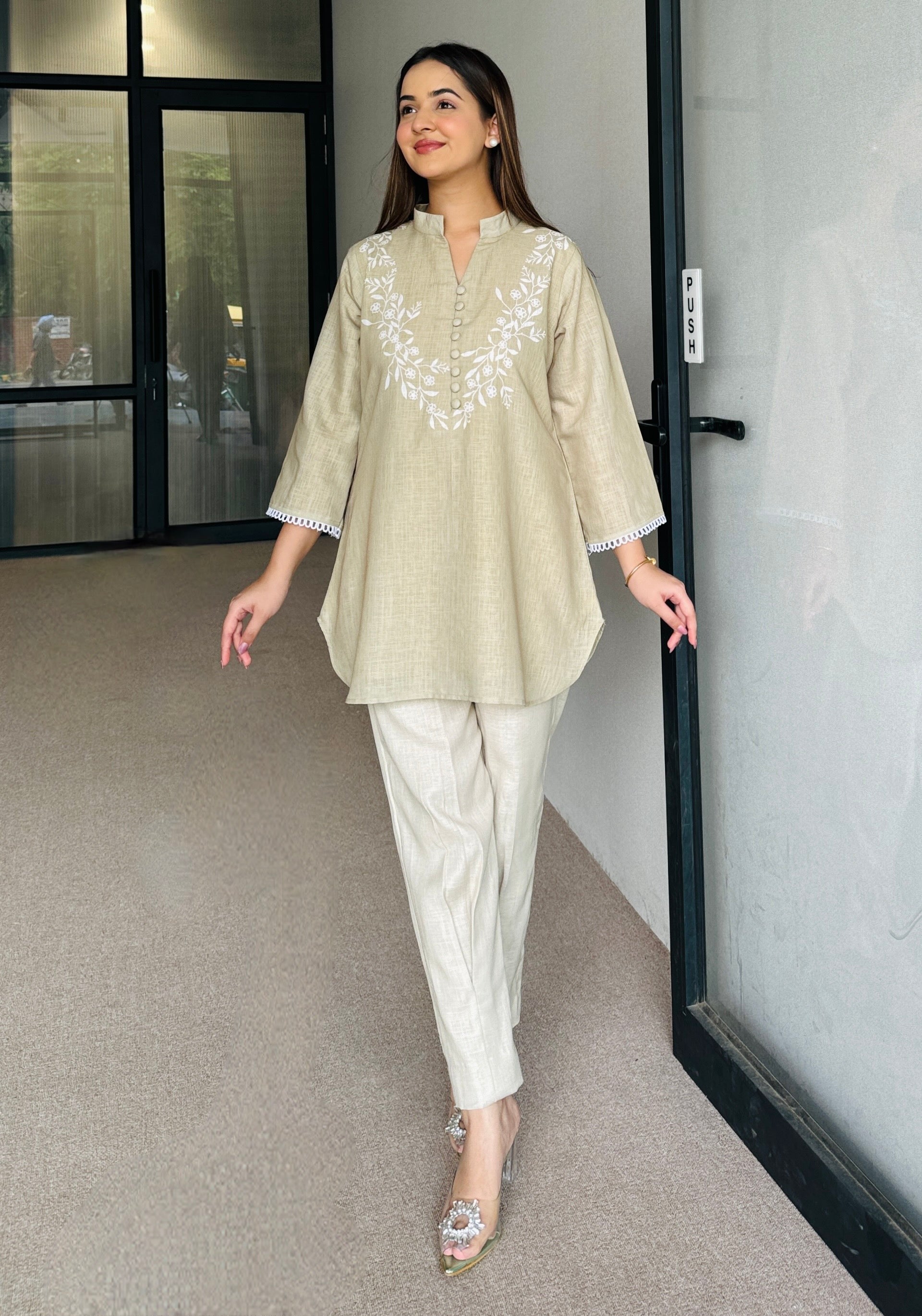 Pastel Green Pakistani Kurta Set