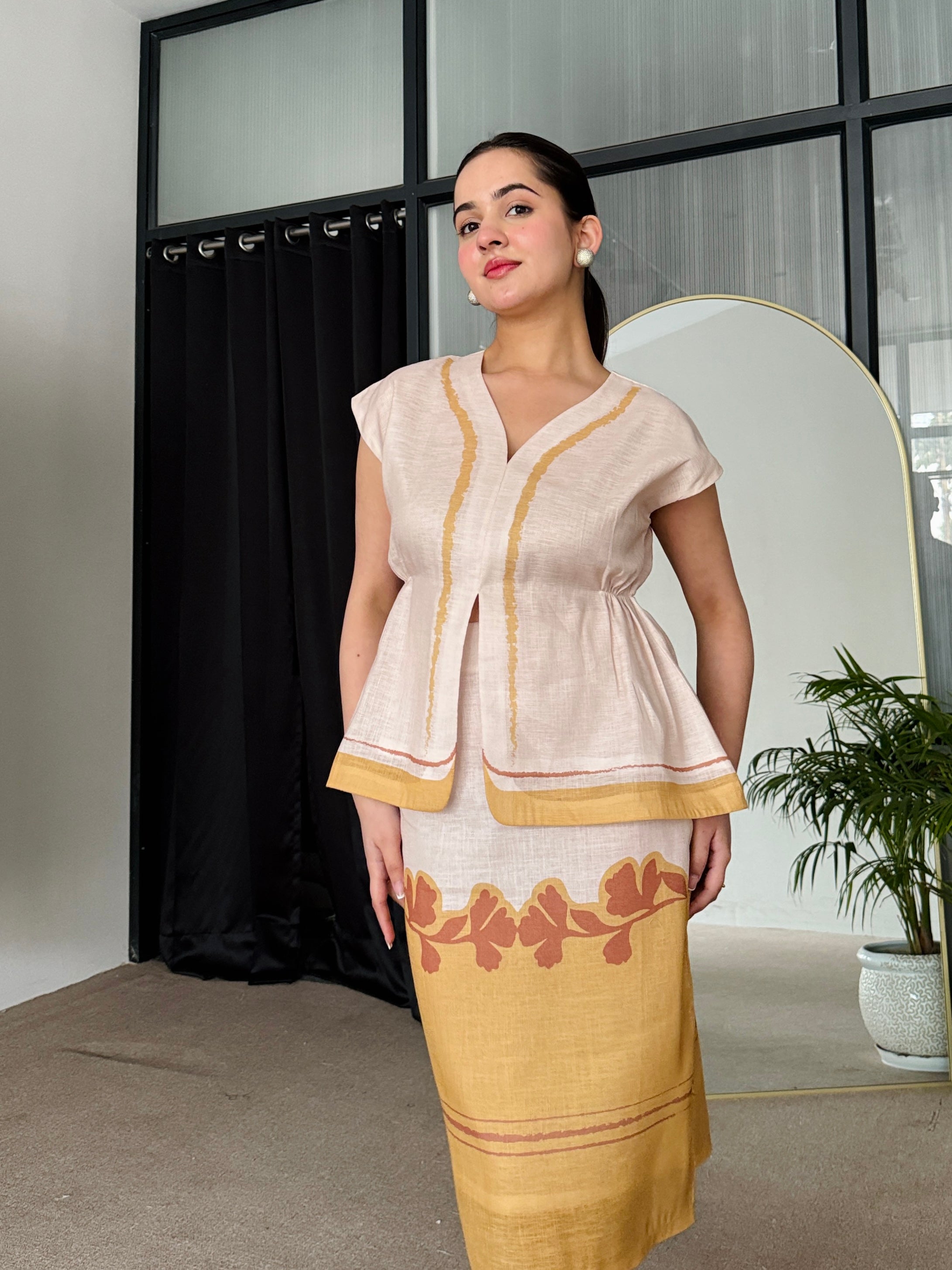 Golden Sands Summer Skirt Set