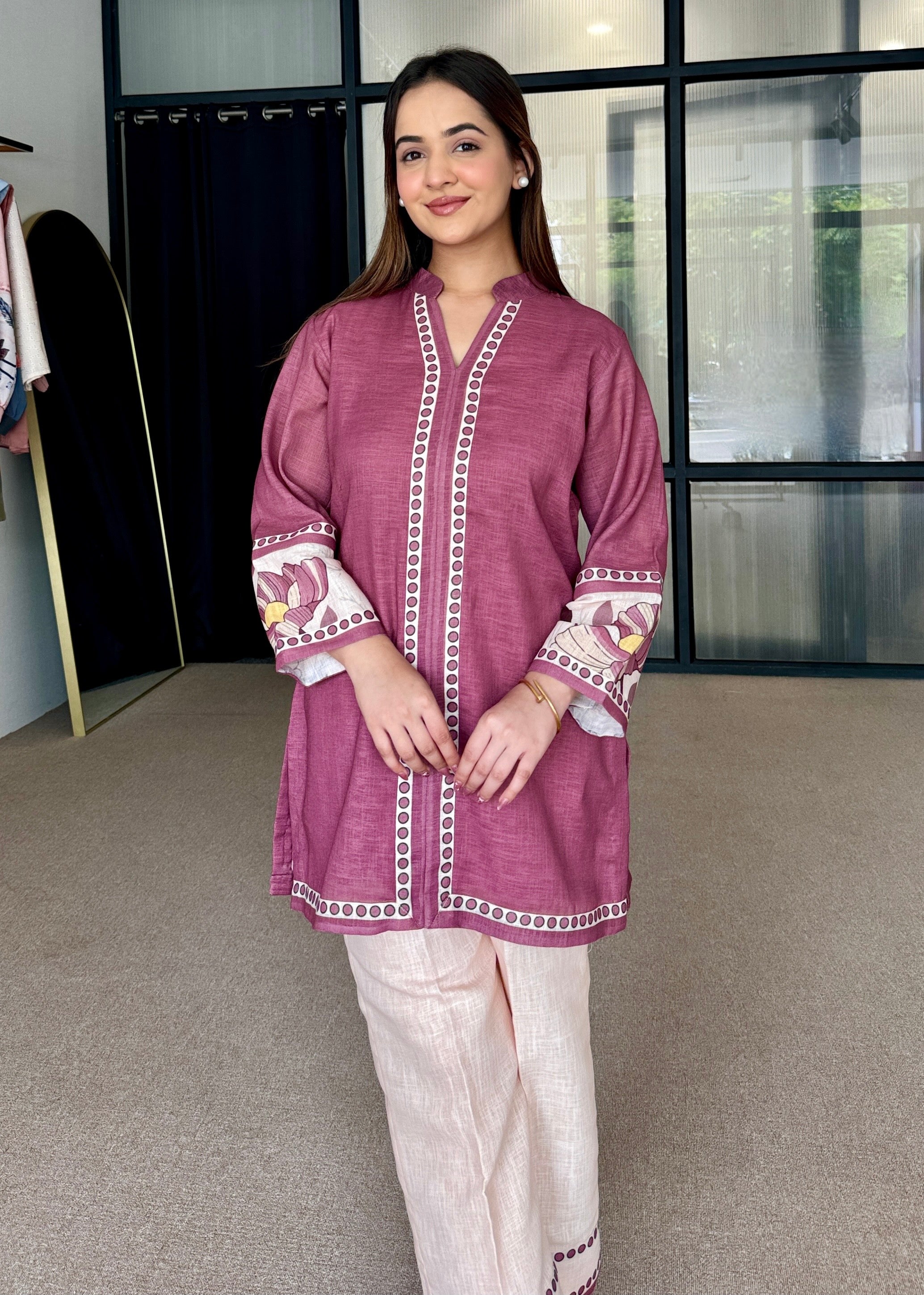 Rogue Pink Pakistani Kurta Set