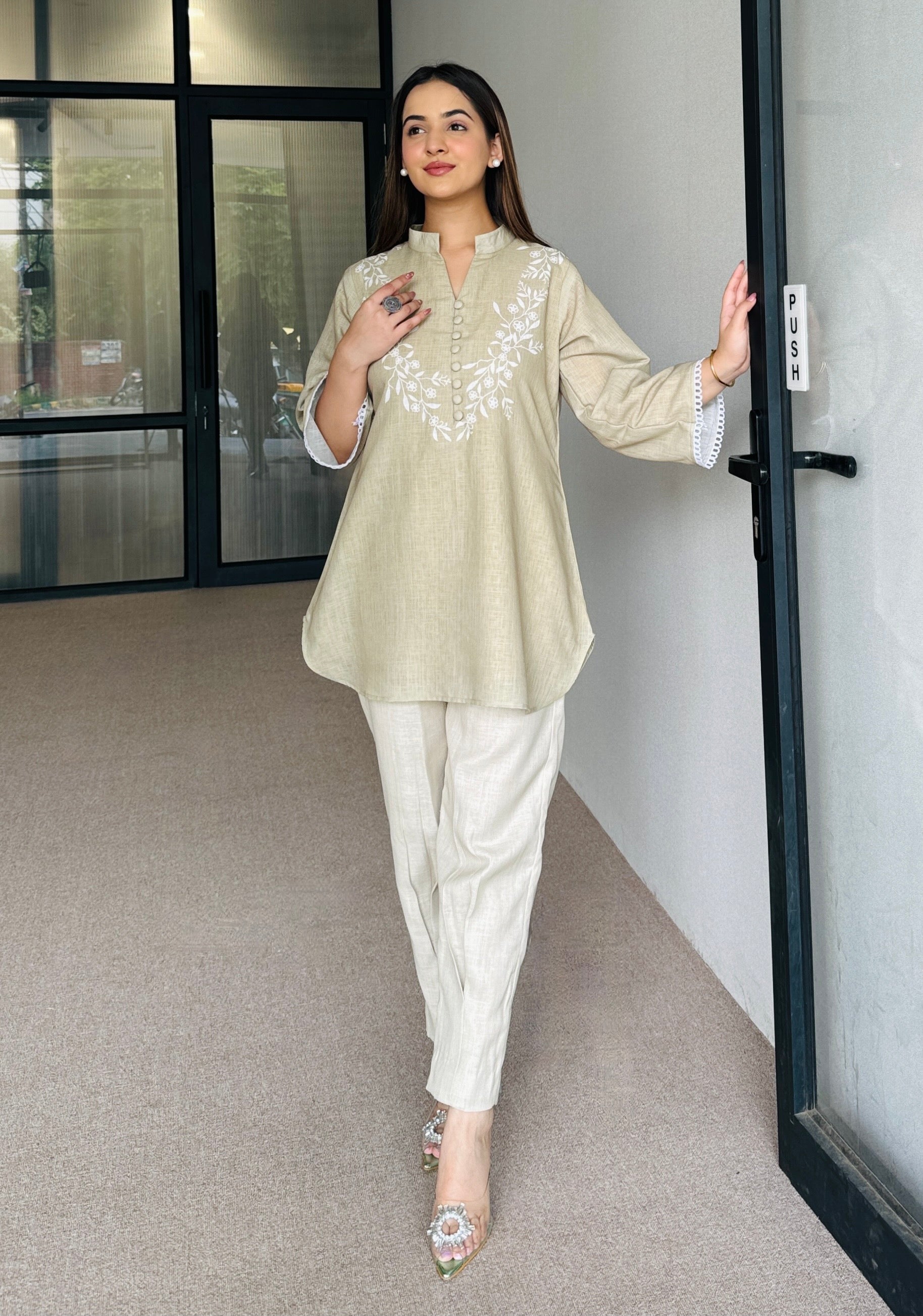 Pastel Green Pakistani Kurta Set