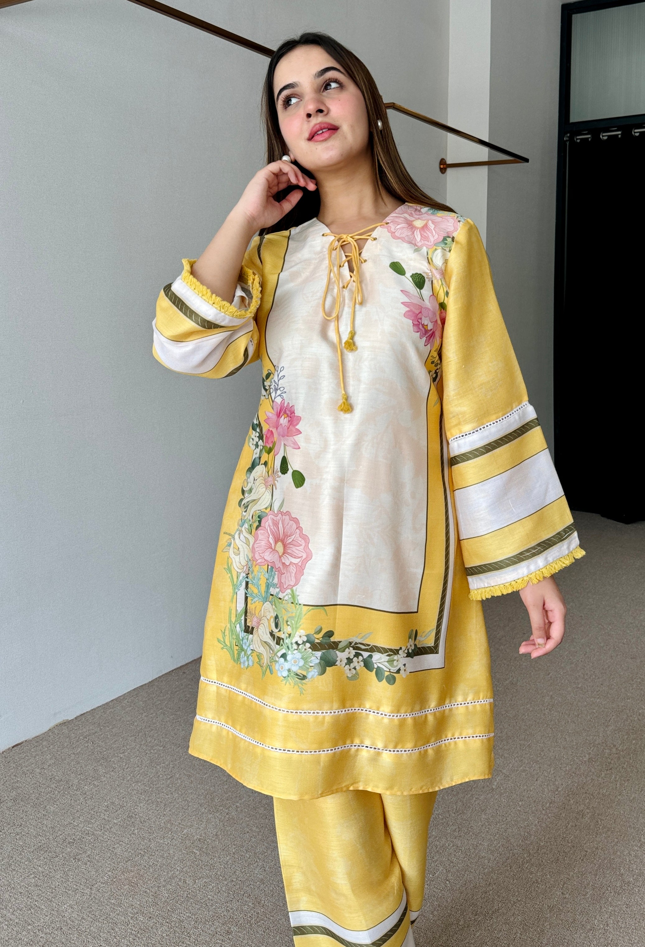 Yellow Festive Kurta Set