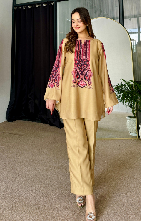 Sunlit Sage Pashmina Kurta Set