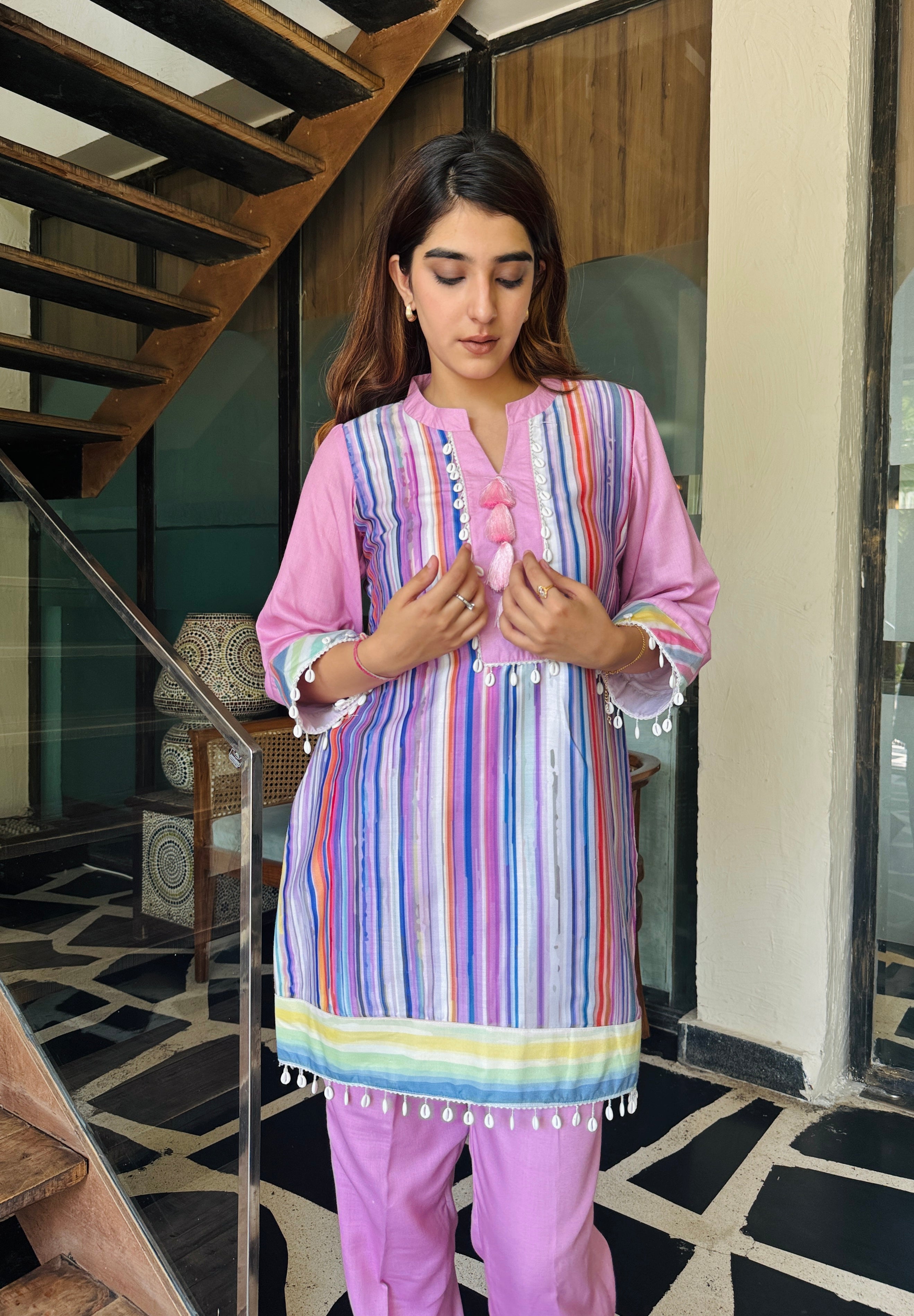 Pastel Summer Kurta Set