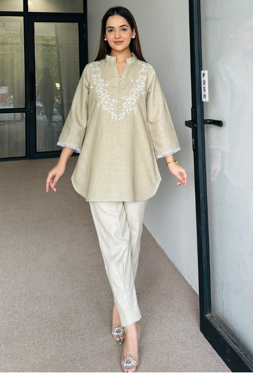 Pastel Green Pakistani Kurta Set