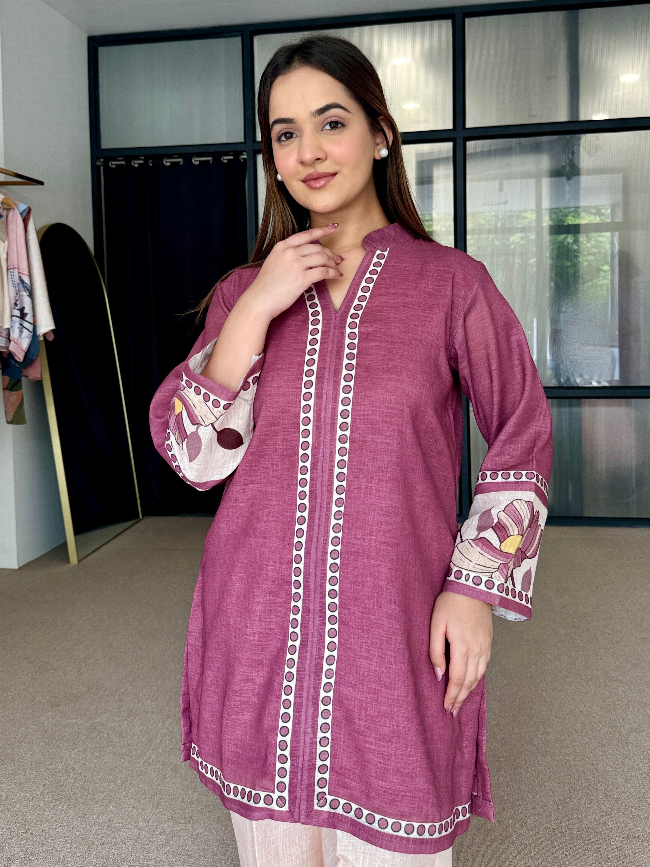 Rogue Pink Pakistani Kurta Set