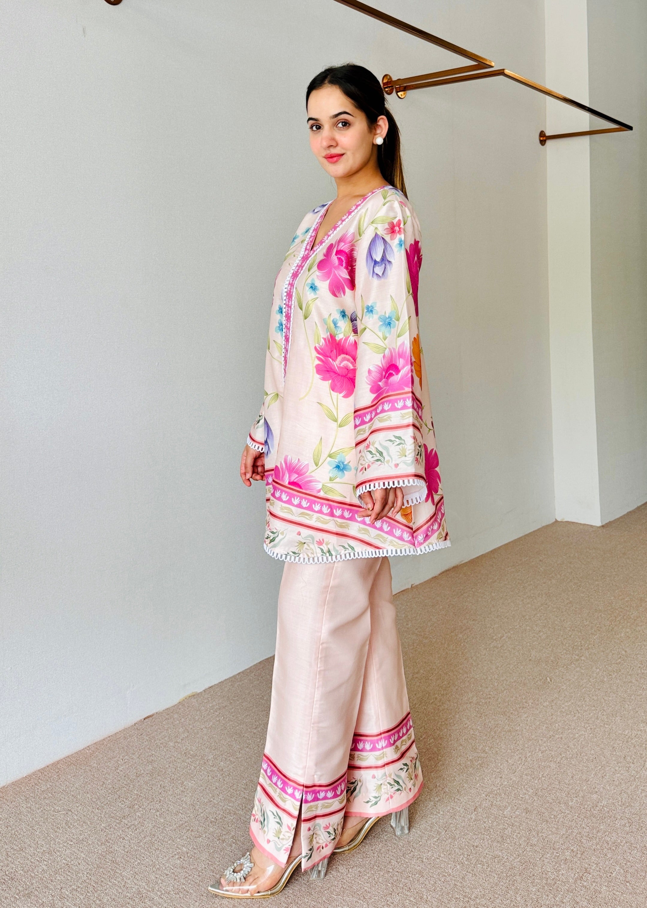 Amaira Pastel Floral Kurta Set