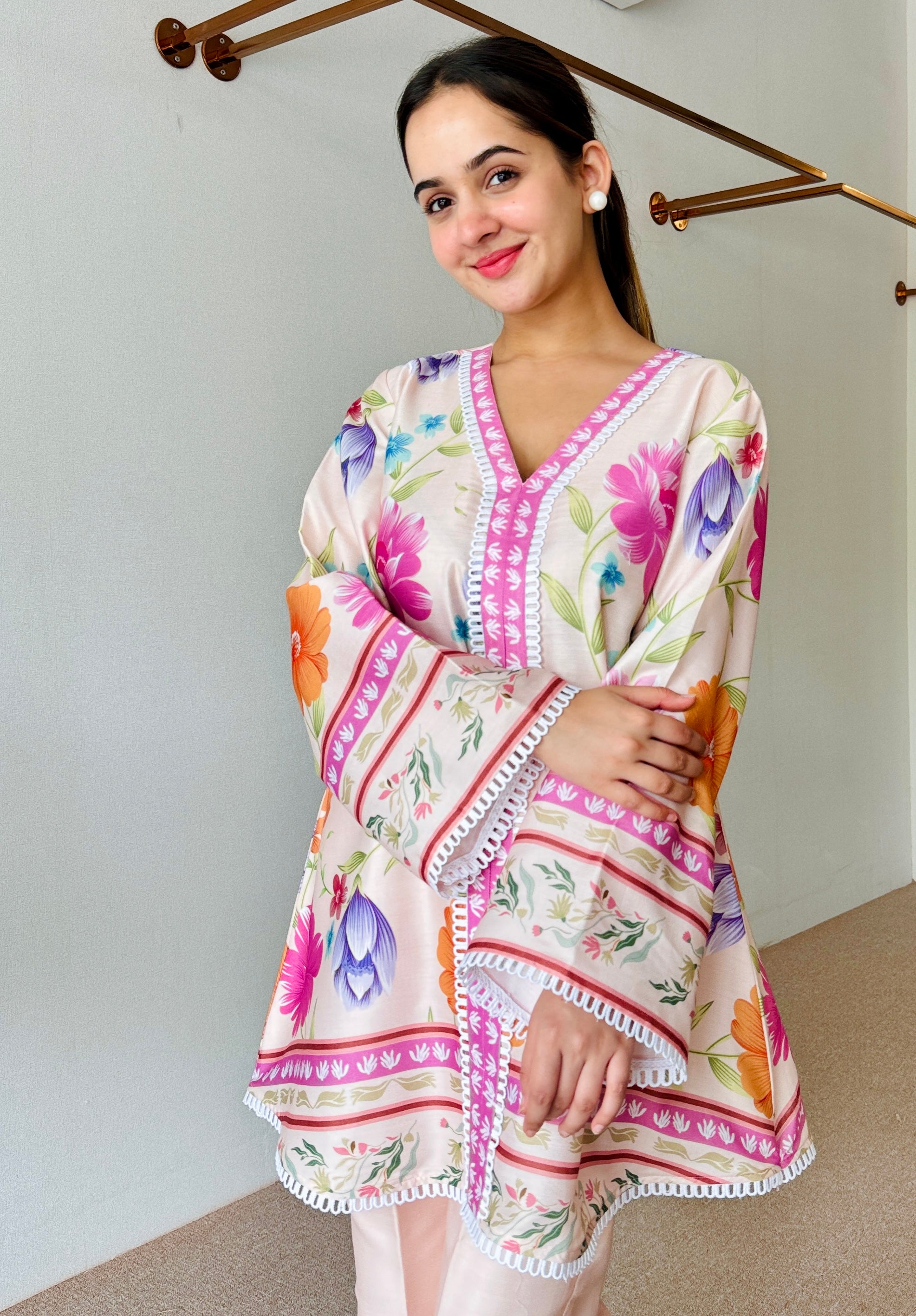 Amaira Pastel Floral Kurta Set